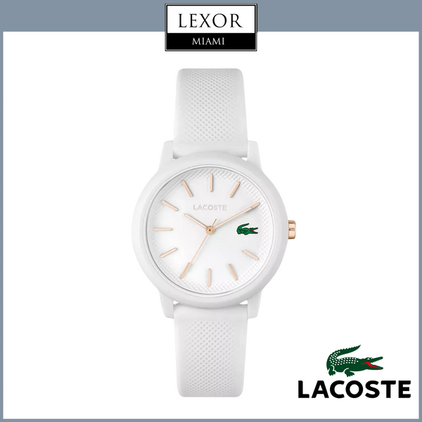 Lacoste 2001211 Women's L.12.12 White Silicone Strap Watch