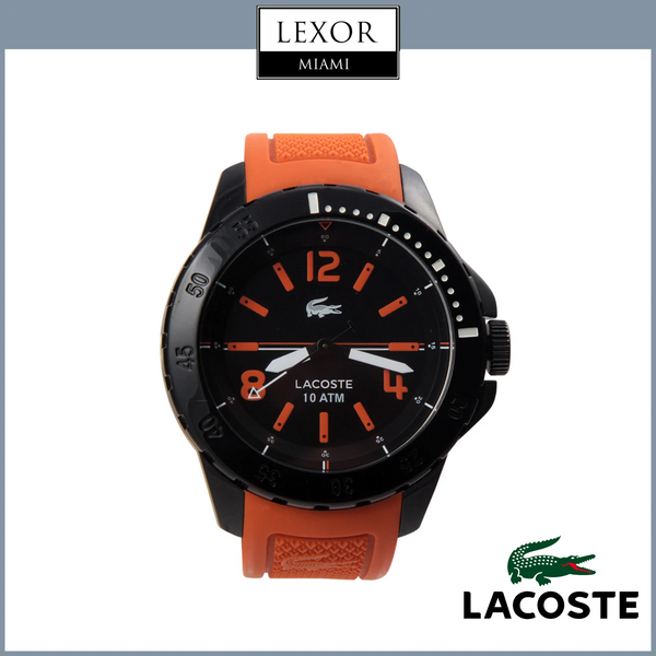 Lacoste 2010714 Fidji Black Dial Orange Silicone Men Watches Lexor Miami