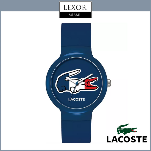 Lacoste 2020068 Reloj unisex de silicona azul analógico de cuarzo Lexor Miami