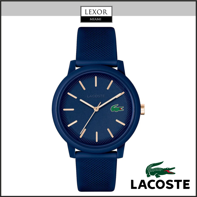 Silicone 2011234 – Lacoste Blue Strap Men\'s Miami Watch Lexor 12.12