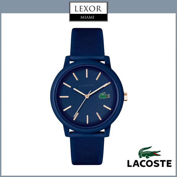 Lacoste 2011234 Men’s 12.12 Blue Silicone Strap Watch