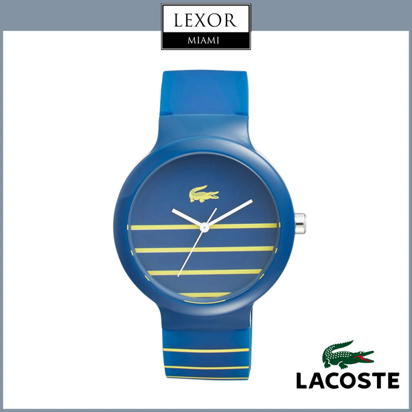 Relógio Lacoste 2020089 'Goa' Stripe Silicone Strap, 40mm Relógios Femininos Lexor Miami