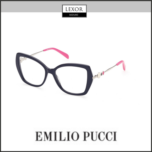 Montura de gafas de acetato Pucci EP5191 90W Azul brillante UPC: 889214291943