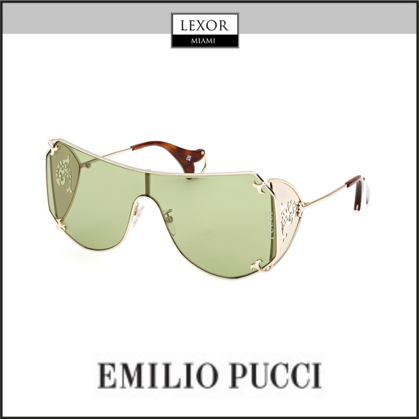 Pucci EP0209 0032N Lentes para mujer dorado pálido brillante/verde UPC: 889214395498