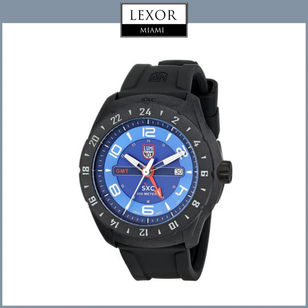 Luminox A.5023 SCX Carbon GMT Relógio Quartz Mineral Cristal Masculino Relógios Lexor Miami