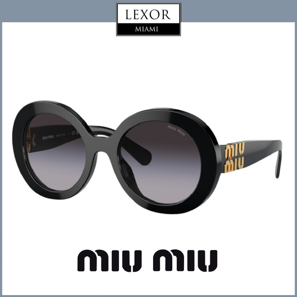 MIU MIU 1AB5D1 Women Black Sunglasses