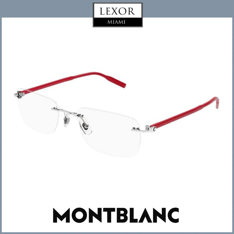 Montura de gafas para hombre Mont Blanc MB0221 O 010 59 de metal inyectado 