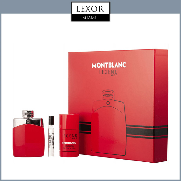 Mont Blanc Legend Red 3.3 EDP 3PC Men Set