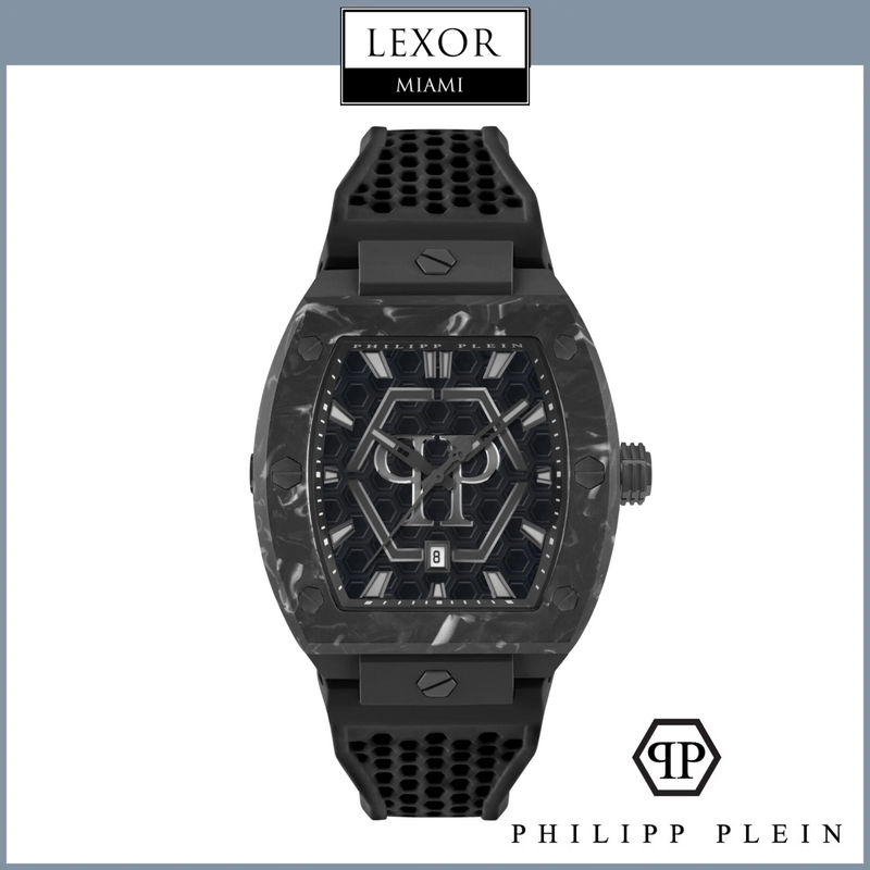 PHILIPP PLEIN The Hexagon Phantom Silicone Watch PWPUA0624 upc 198218115033