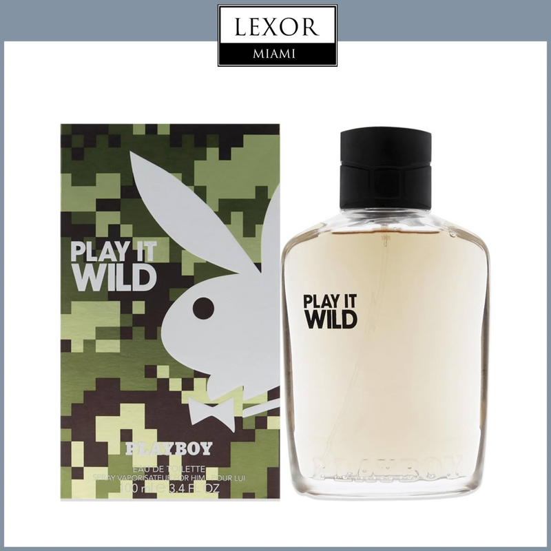 PlayBoy Play It Wild 3.4oz EDT para hombre