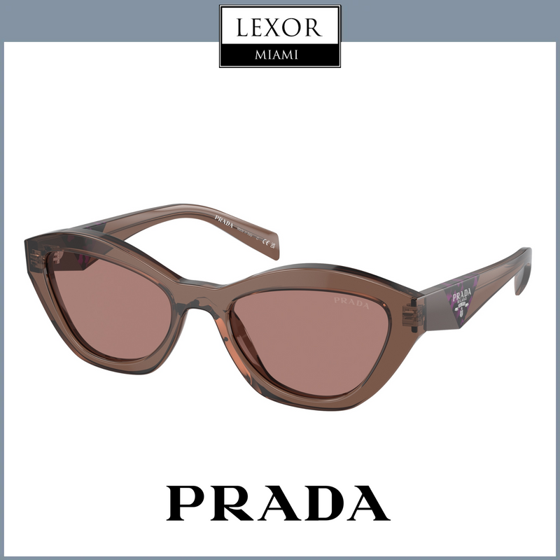 PRADA 0PR A02SF 55 BROWN TRANSPARENT W/ LIGHT BROWN Sunglasses  UPC 8056597972765