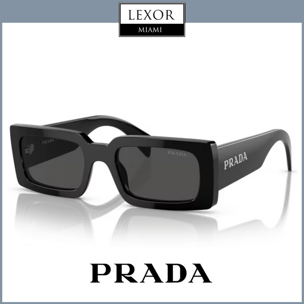 PRADA 0PR A07S 1AB5S0 52 Óculos de sol femininos de acetato