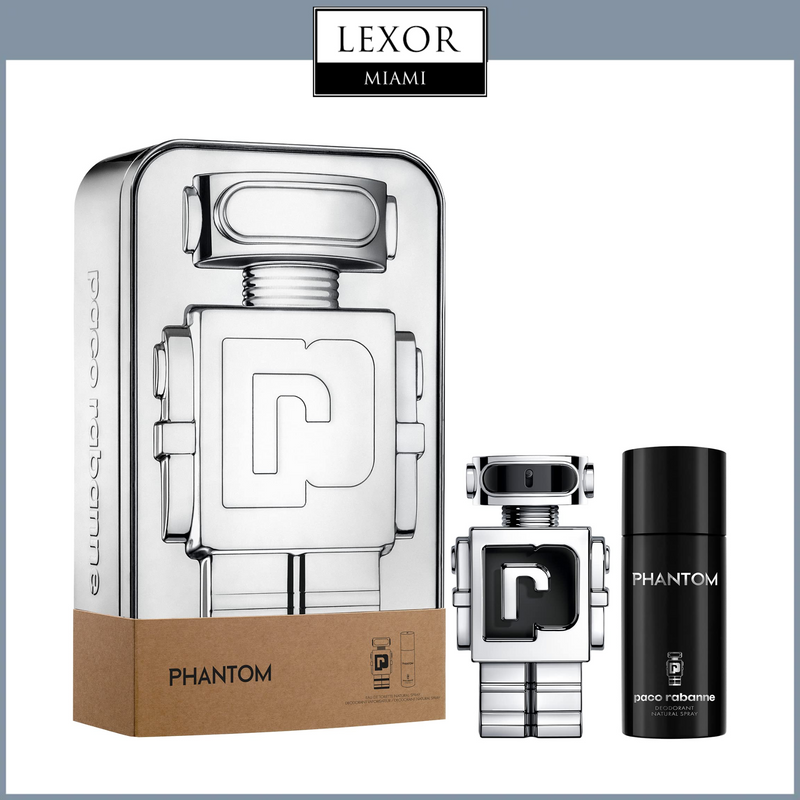 Paco Rabanne Phantom 3.4 EDT Sp + 0.68 EDT Travel Sp Men Set