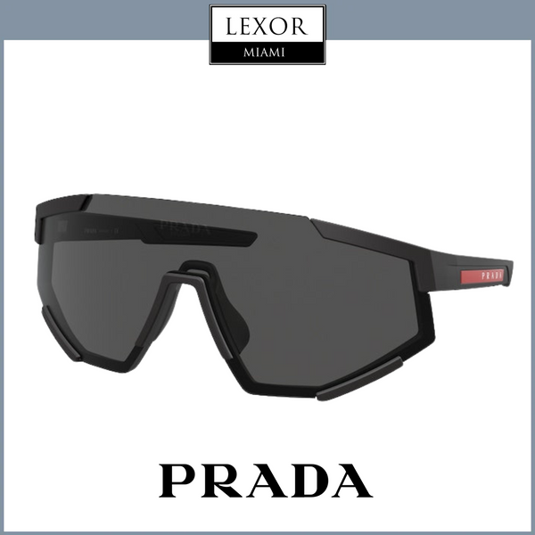 Prada 0PS 04WS Black Rubber Matte Nylon Men Sunglasses