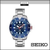 Relógios masculinos Seiko SNE549 Prospex Silver Stainless Steel Strap