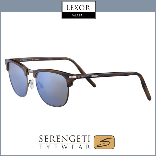 Gafas de sol unisex Serengeti 8944 Alray de metal gris oscuro con veta de madera brillante