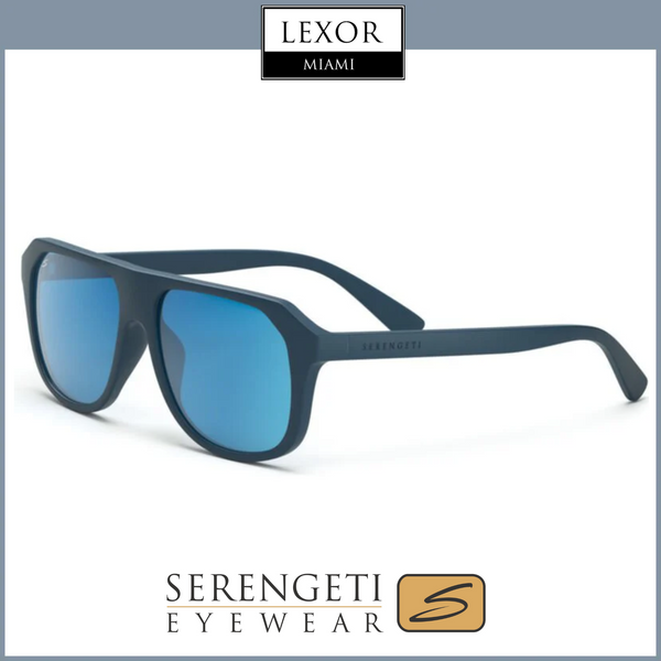 Serengeti SS535005 Oatman Rubberised Peacock Blue Unisex Sunglasses