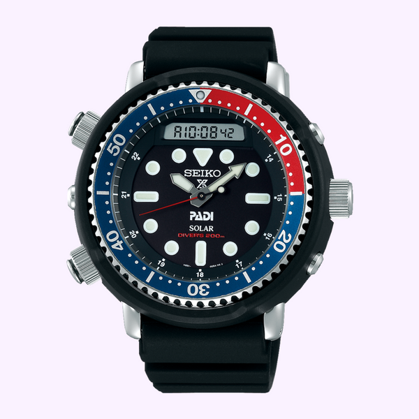 Seiko SNJ027 Prospex Relógios Masculinos Pulseira de Silicone Preta