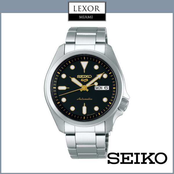 Relojes Seiko 5 Sports SS Automático Esfera Negra SRPE57 Hombres