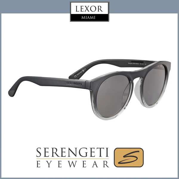 Serengeti Sunglasses KINGMAN Shiny Black to Clear SS572005