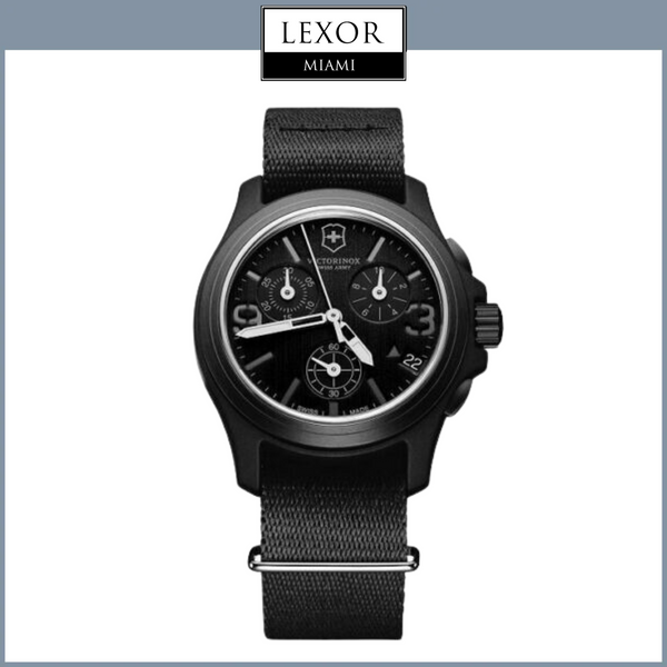 Reloj de hombre original de nailon Swiss Army 241534 Lexor Miami