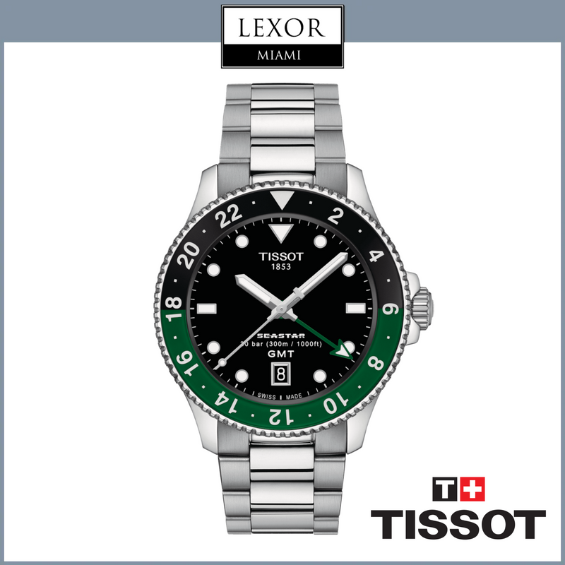 Tissot Seastar 1000 Quartzo GMT T1208521105100 Homens