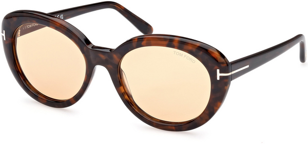 Tom Ford FT1009 55 52E Lily-02 Óculos de sol femininos de acetato