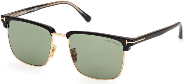 Tom Ford Hudson-02 FT0997-H 55 01N Óculos de Sol Injetados