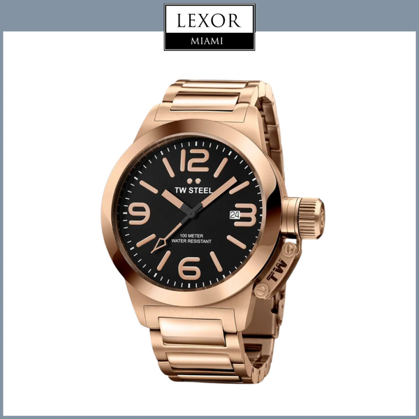 Reloj analógico con esfera negra TW Steel TW311 Canteen de Lexor Miami