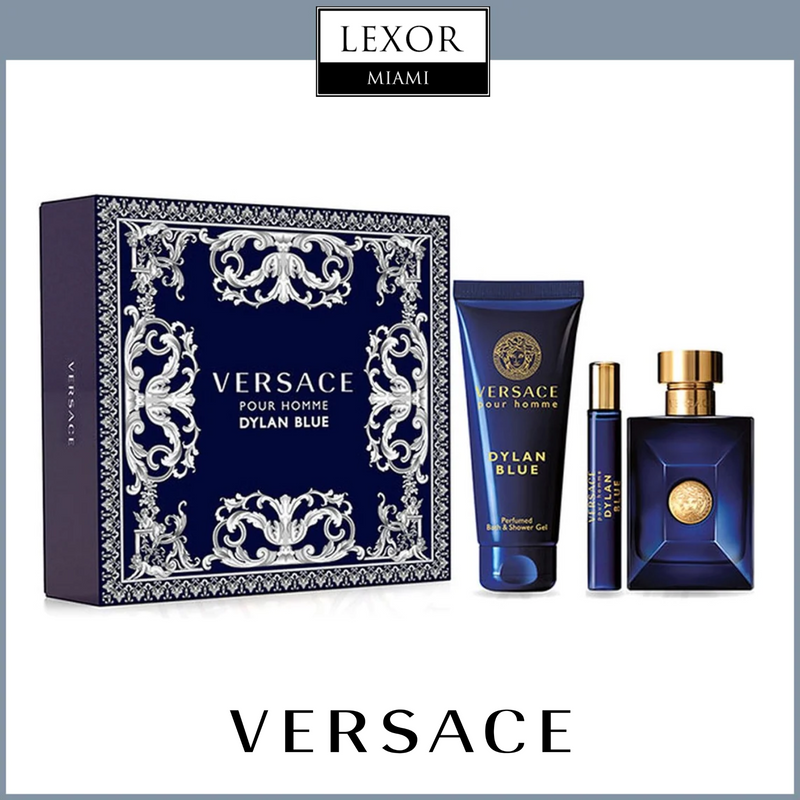 Versace Pour Homme Dylan Blue Conjunto de 3 piezas para hombre