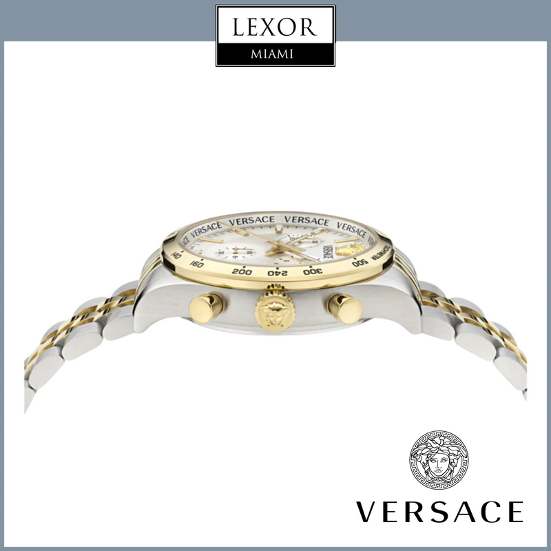 Versace VECFA0324 Hellenyium Chrono Petite Bracelet Watch upc 198218162358