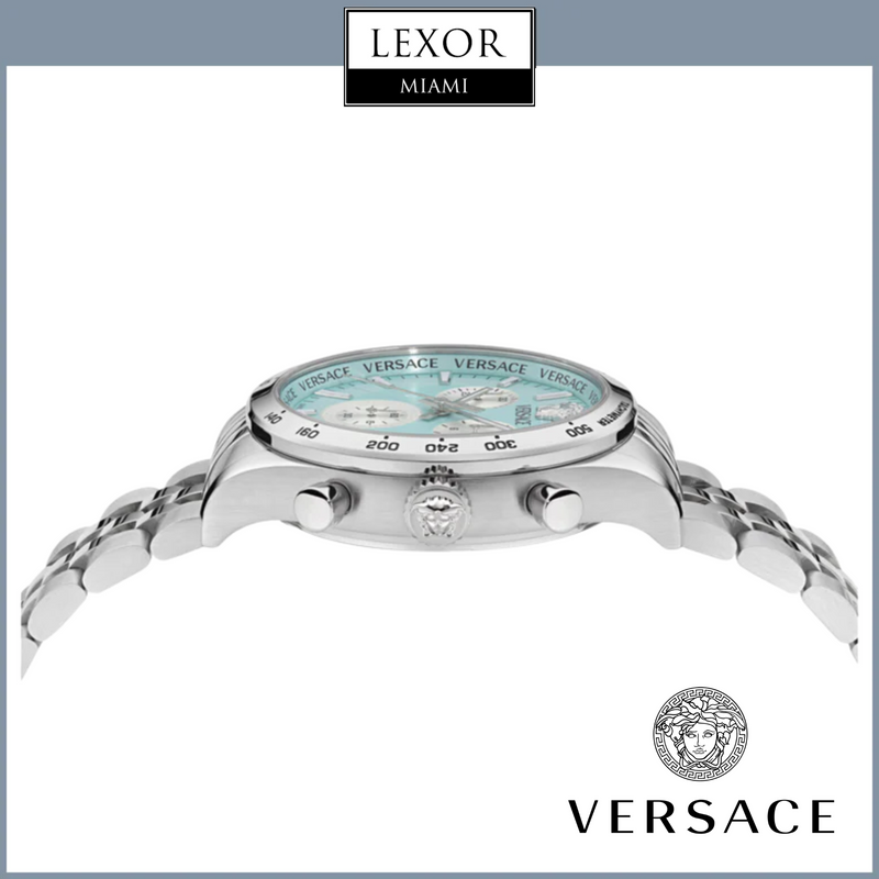 Versace VECFA0724 Hellenyium Chrono Petite Bracelet Watch upc 198218162396