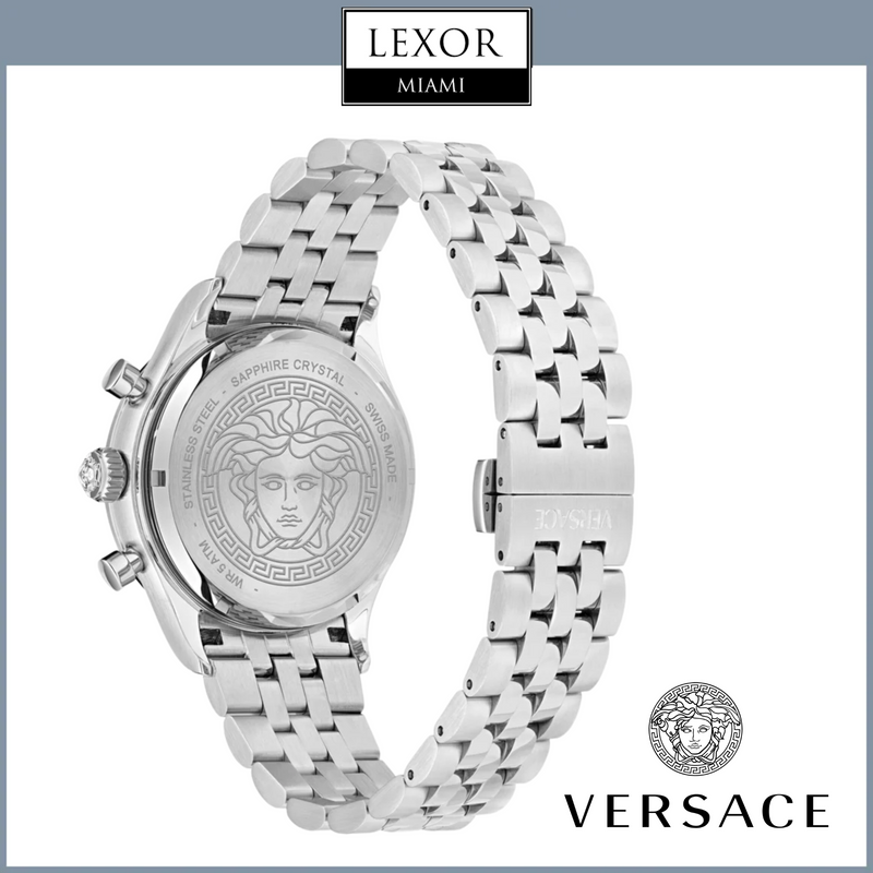 Versace VECFA0724 Hellenyium Chrono Petite Bracelet Watch upc 198218162396