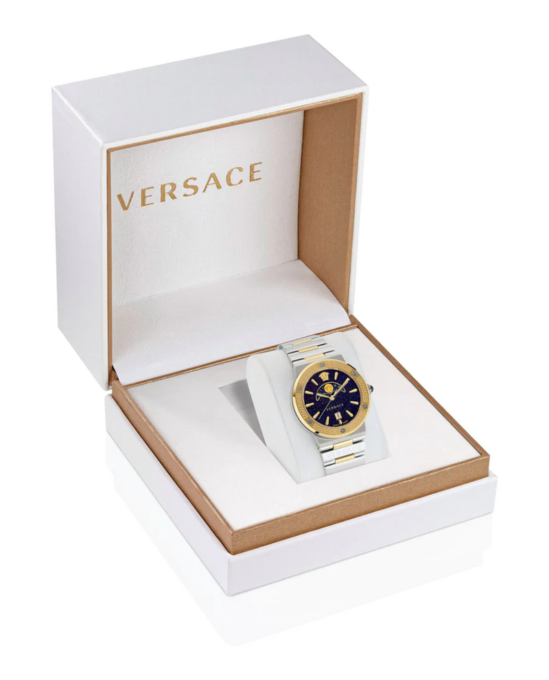 Versace VE7G00223 Greca Logo Moonphase Relógio Feminino Relógios