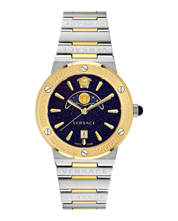 Versace VE7G00223 Greca Logo Moonphase Relógio Feminino Relógios