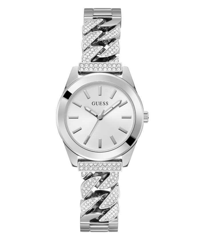 Guess GW0657L1 Pulseira de Aço Inoxidável Prata Relógios Femininos