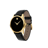 Movado 0607275 Museum Classic Black Leather Strap Women Watches - Lexor Miami