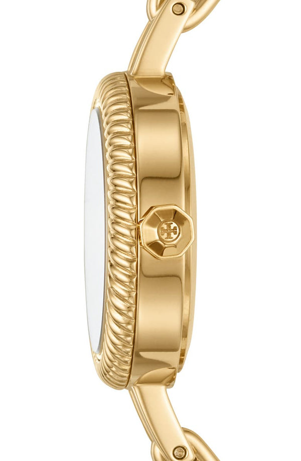 Tory Burch TBW4029 Reva Gold Stainless Steel Bangle Strap Women Watches - Lexor Miami