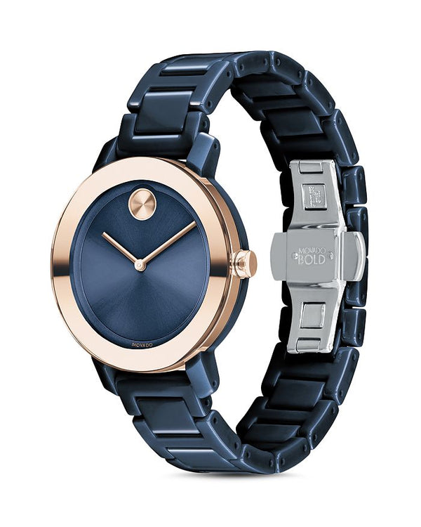 Movado 3600708 Bold Evolution Ceramic Bracelet Women Watch Lexor Miami - Lexor Miami