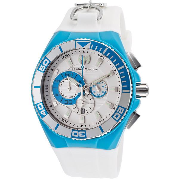 ThechnoMarine 112013 Cruise Sport Locker White and Blue Chrono Unisex Watches Lexor Miami - Lexor Miami