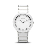 Bering 11435-754 Ceramic White Stainless Steel Strap Women Watches - Lexor Miami