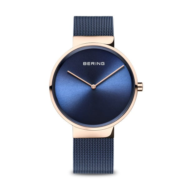 Bering 14539-367 Classic Blue Stainless Steel Mesh Strap Unisex Watches - Lexor Miami