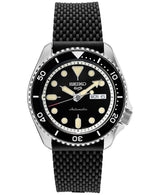 Seiko SRPD95 Automatic Sport Black Silicone Mesh Strap 42.5mm Men Watches Lexor Miami - Lexor Miami