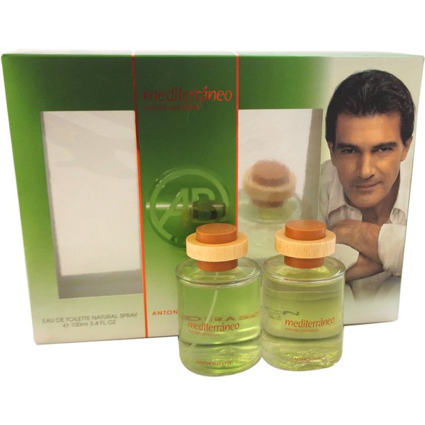 Antonio Banderas Mediteraneo 3.4 Oz Edt Spray, 3.4 Oz After Shave Set Men Perfume - Lexor Miami