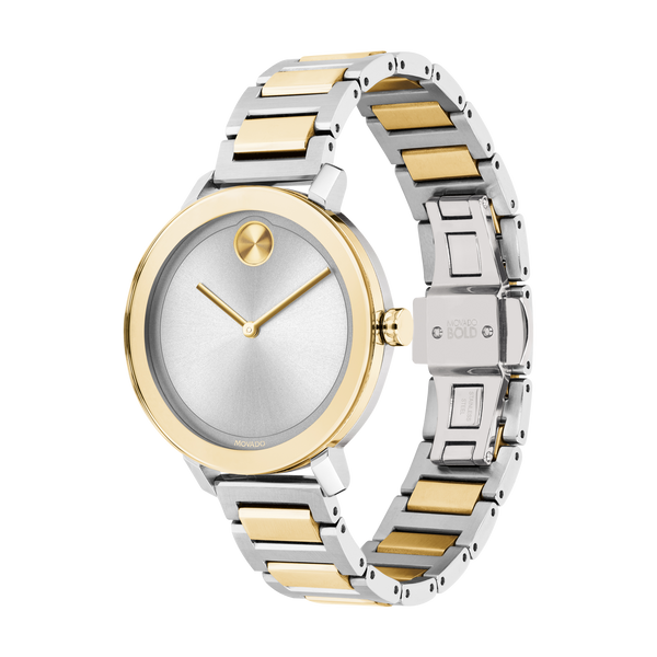 Movado 3600651 Bold Evolution 2 Tone Stainless Steel Strap Women Watches - Lexor Miami