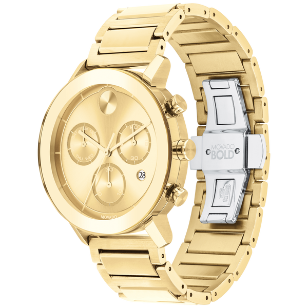 Movado 3600682 Bold Evolution Gold Stainless Steel Strap Men Watches - Lexor Miami