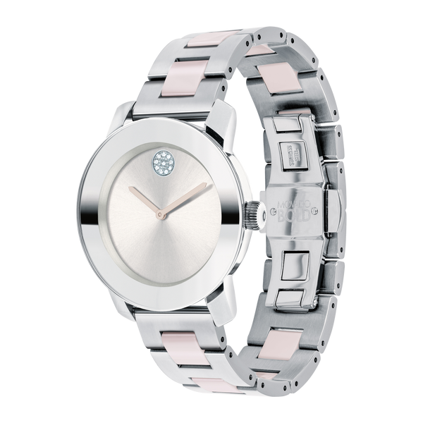 Movado 3600702 Bold Ceramic Stainless Steel Strap Women Watches - Lexor Miami