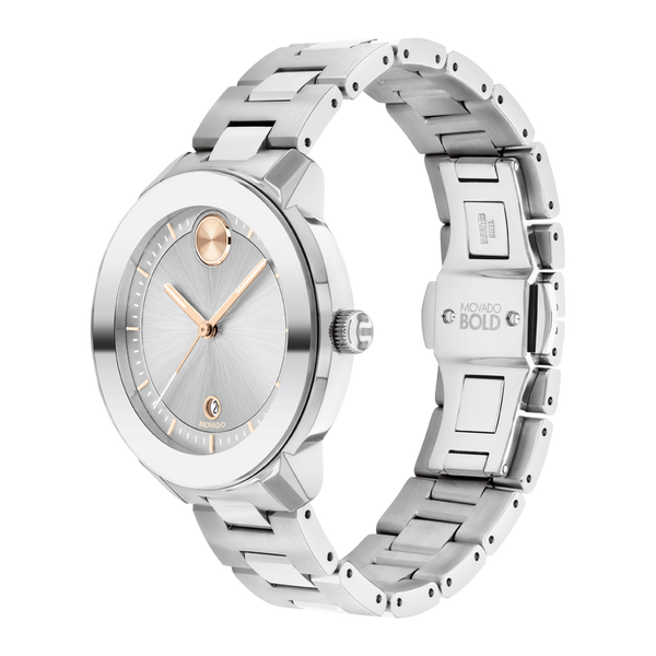 Movado 3600747 Bold Verso Stainless Steel Strap Women Watches - Lexor Miami