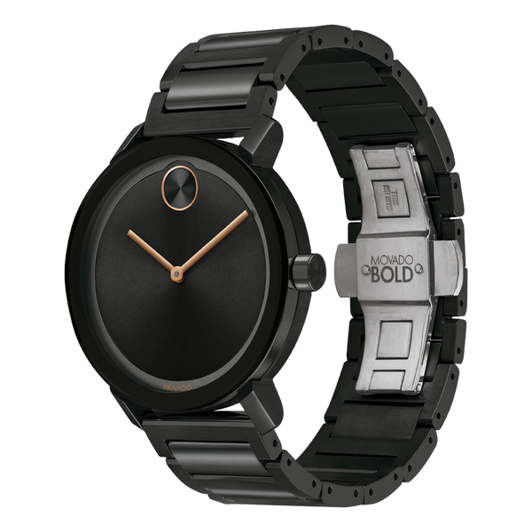 Movado 3600752 Bold Evolution Black Stainless Steel Strap Men Watches - Lexor Miami