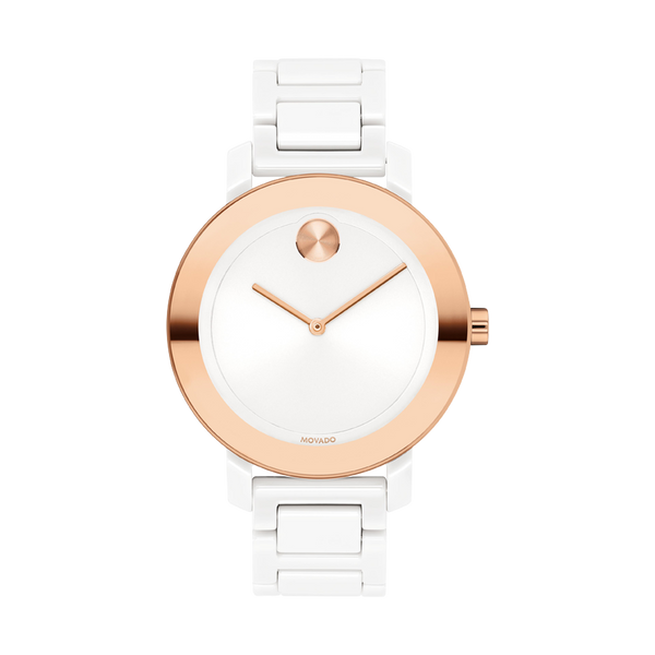 Movado 3600753 Bold Evolution White Stainless Steel Strap Women Watches - Lexor Miami